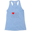 i heart my creepy uncle Racerback Tank