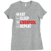 eat sleep liverpool Ladies Fitted T-Shirt