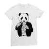 gangster panda Ladies Fitted T-Shirt