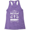 I Am One Blessed Mommy Racerback Tank