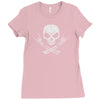 rock skull Ladies Fitted T-Shirt