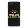 proud cousin of an awesome u.s marine iPhone 7 Plus Case