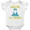 kiss a nurse Baby Onesie