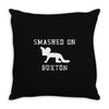 smashed on buxton Throw Pillow