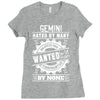 Gemini Hated By Many Wanted By Plenty Ladies Fitted T-Shirt