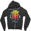 saiyan fries Zipper Hoodie