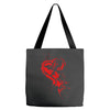 heartless splatter Tote Bags