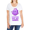 working off my lumps Ladies Curvy T-Shirt