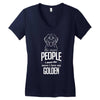 The More People I Meet The More I Love My Golden Gifts Women's V-Neck T-Shirt