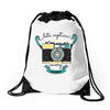 let's capture every moment Drawstring Bags