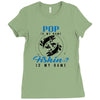 Pop is my Name Fishing Is My Game Ladies Fitted T-Shirt