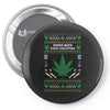 smoke weed ugly sweater Pin-back button