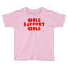 Girls Support Girls Toddler T-shirt