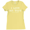 i love it when my wife lets me watch football Ladies Fitted T-Shirt