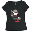 freddy krueger cartoon ideal birthday present or gift Women's Triblend Scoop T-shirt