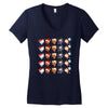 christmas animal Women's V-Neck T-Shirt