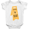 the floor is lava Baby Onesie
