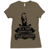 I Am Doberman Pinscher Actually In A Very Commited Relationship Ladies Fitted T-Shirt