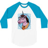 unicorn nerd graphic 3/4 Sleeve Shirt