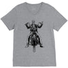 skeleton biker V-Neck Tee
