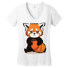red fox 3 Women's V-Neck T-Shirt