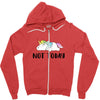 Unicorn Says Not Today Zipper Hoodie