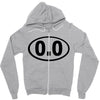 cutie oval Zipper Hoodie