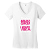 I Wear Pink For My Aunt Women's V-Neck T-Shirt