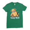 teddy beer Ladies Fitted T-Shirt