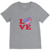 star spangled hammered V-Neck Tee