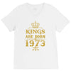kings are born in 1973 V-Neck Tee
