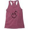 evil acid house smiley smily face mens t shirt Racerback Tank