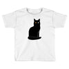 black cat Toddler T-shirt