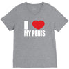 i love my penis  lustig macho funny party V-Neck Tee