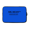 mr right funny t shirt humor sex college pimp tee s 3xl Laptop sleeve