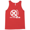 born to cycle forced to work Tank Top
