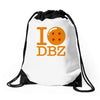 i love dbz Drawstring Bags
