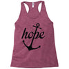 hope anchor religious Racerback Tank