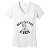 best cat dad ever Women's V-Neck T-Shirt