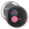 clarissa explained nothing Pin-back button