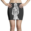 santa muerte blanca Mini Skirts