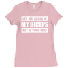 my biceps funny printed Ladies Fitted T-Shirt