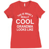 this is what a cool grandma looks like Ladies Fitted T-Shirt
