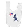 Patriotic T-Rex Baby Bibs