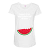 Don't Eat Watermelon Seeds Maternity Scoop Neck T-shirt