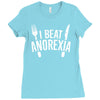 i beat anorexia Ladies Fitted T-Shirt