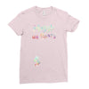 Muggle on Board Watercolor Ladies Fitted T-Shirt