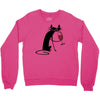 cat and wine Crewneck Sweatshirt