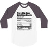 clebrity hip hop nutrition 3/4 Sleeve Shirt