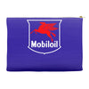 mobil oil vintage logo Accessory Pouches